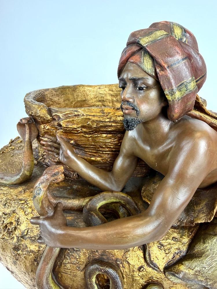 Early 20th-century oriental terracotta sculptural jardinière / cachepot.