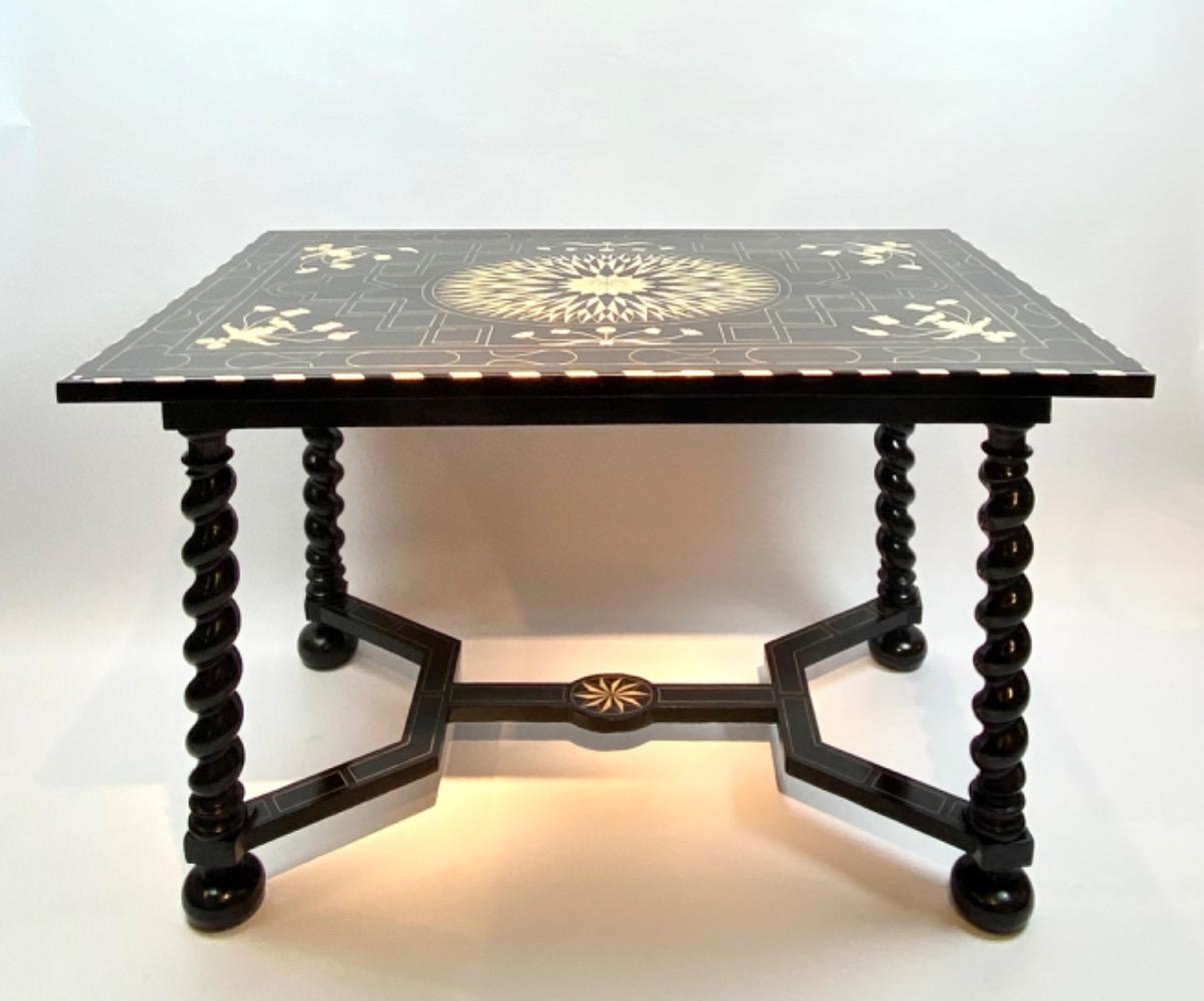 18th Century Dutch inlay center table. 