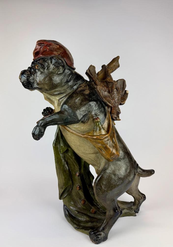 Early 20th Century Austrian Terracotta Bulldog