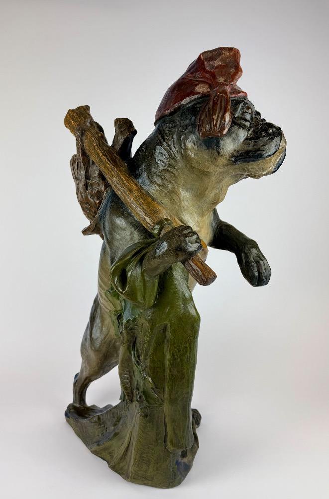 Early 20th Century Austrian Terracotta Bulldog