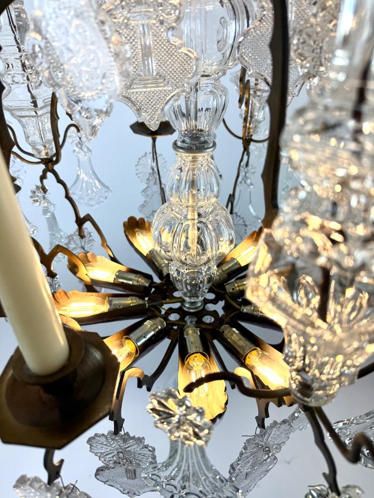 A 19thC chandelier. 