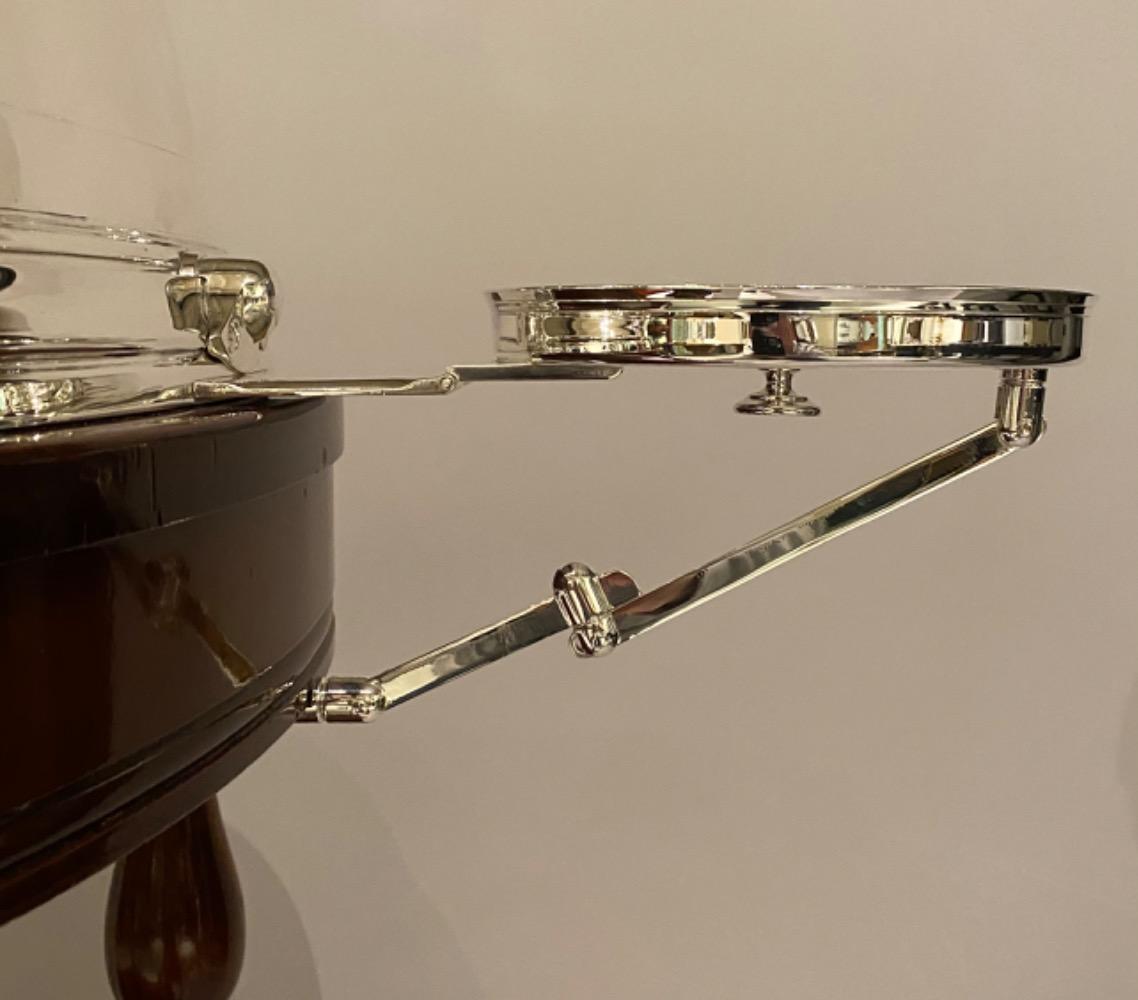 A beautiful early 20th century chariot or carving trolley by Christofle Paris  