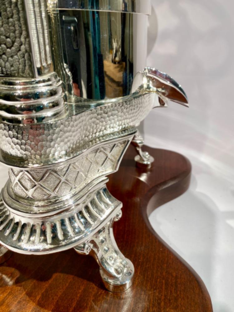 A beautiful early 20th century silver plated Duck press / Lobster press  