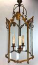 A bronze Louis XVI style lantern