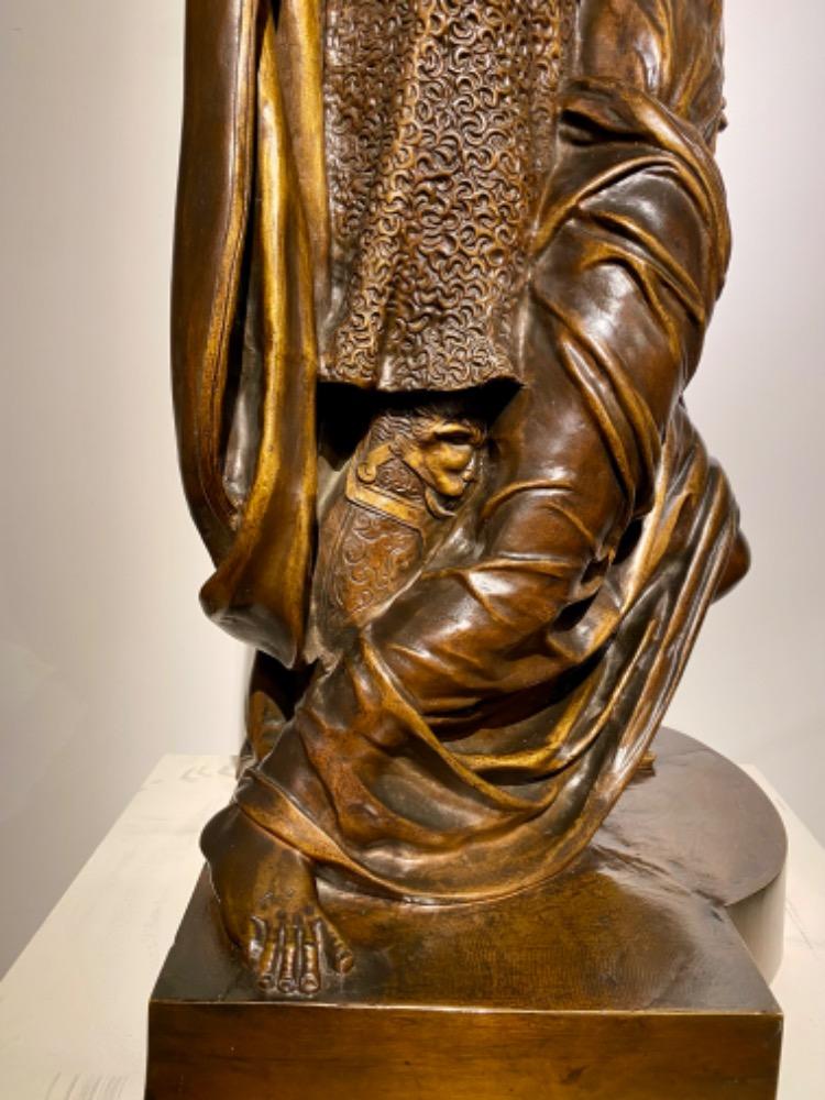 A large bronze of Othello and Desdemona. 