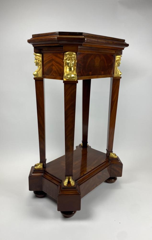 A large Empire pedestal. 