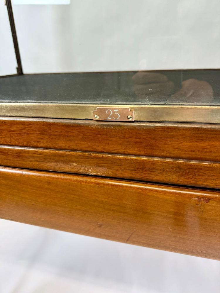 An Art Deco museum cabinet 