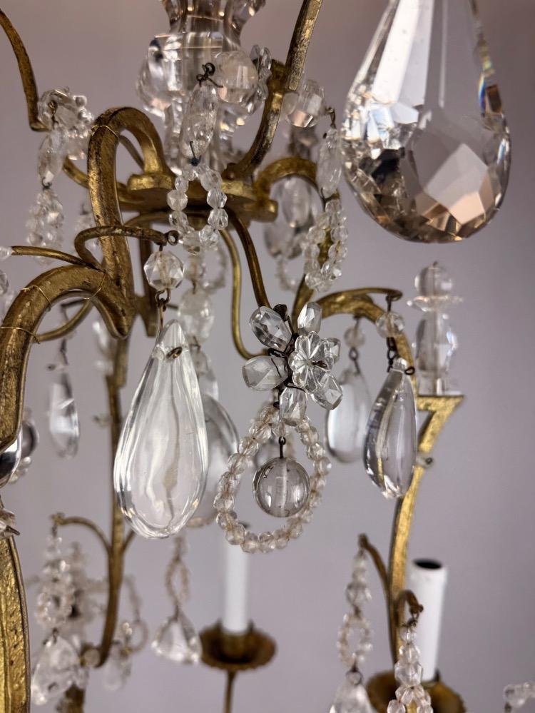 A Rock Crystal chandelier 
