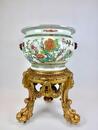 A superb 19thC Samson Paris famille rose fish-bowl/ jardinière 