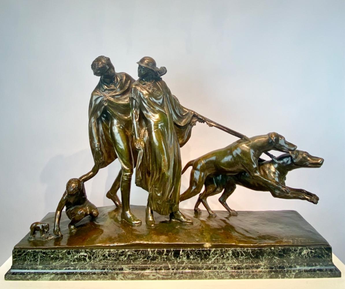 An Art Deco bronze sculpture by Fernand Gysen