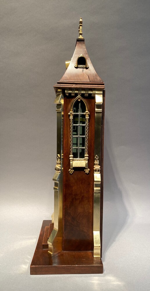 An early 20thC.  scale model of a clock tower.