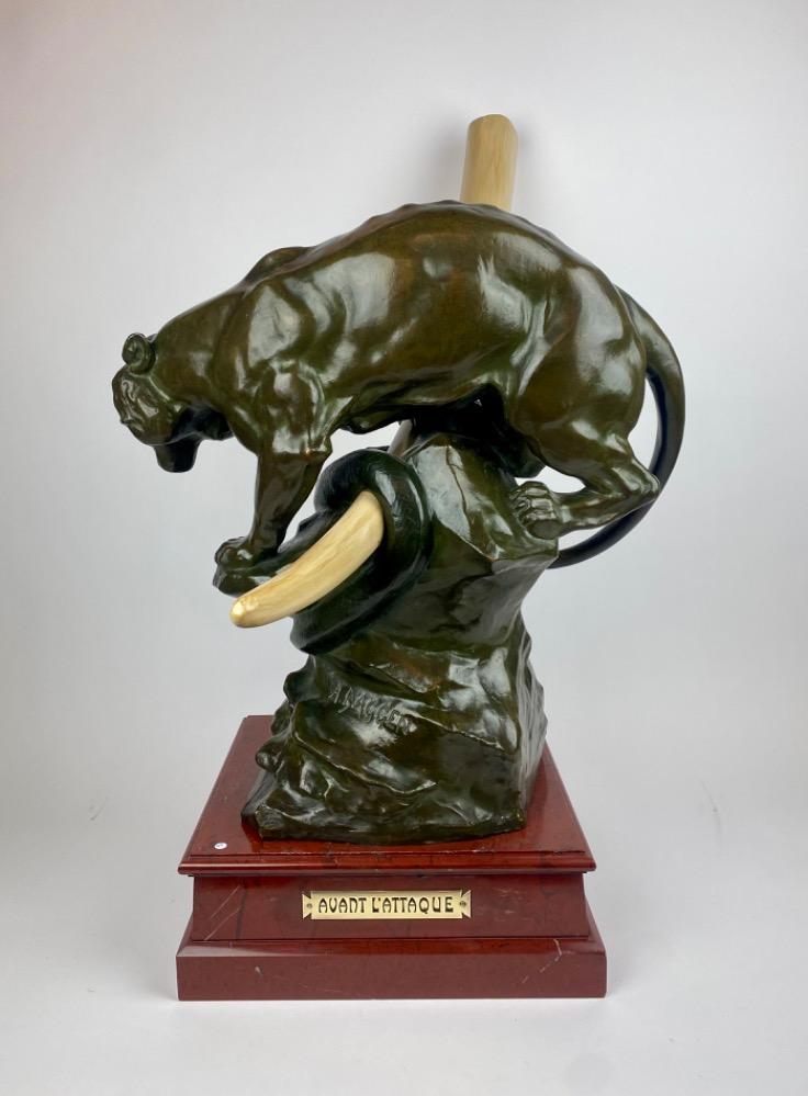 An Important bronze by Alfons Lambert Baggen. (1862-1937). 