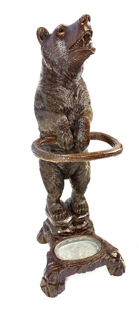 Black Forest umbrella stand. 