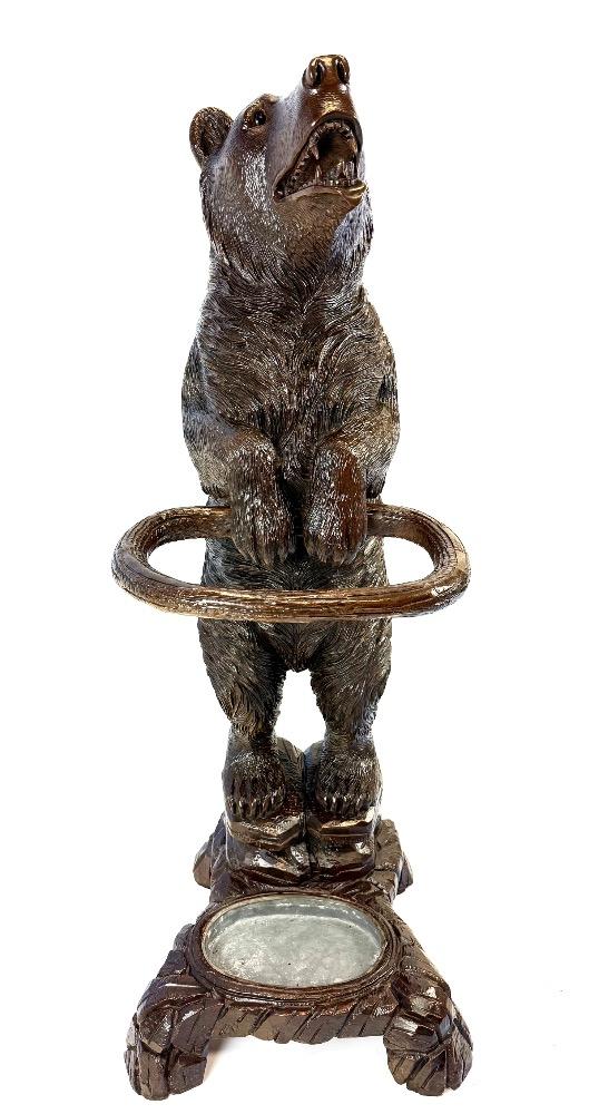 Black Forest umbrella stand. 