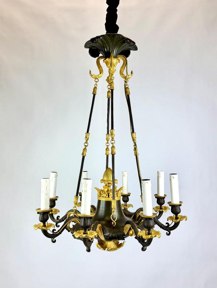 Charles X bronze chandelier 