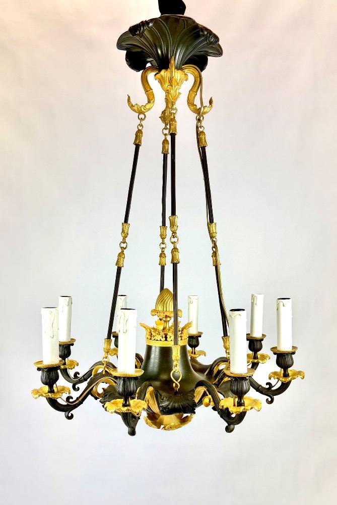 Charles X bronze chandelier 