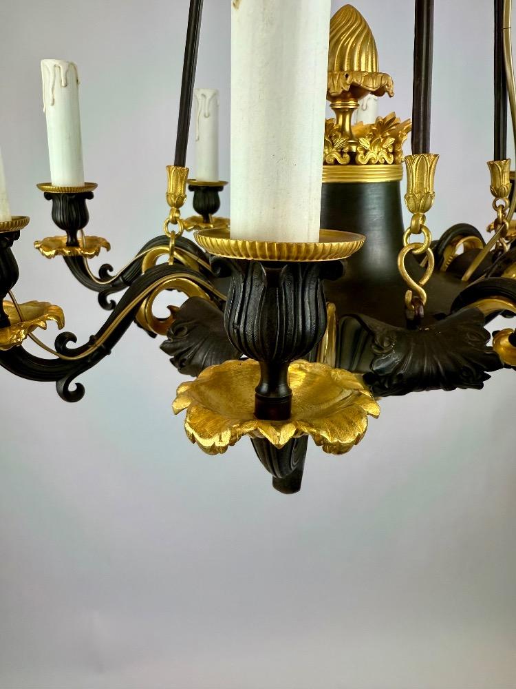 Charles X bronze chandelier 