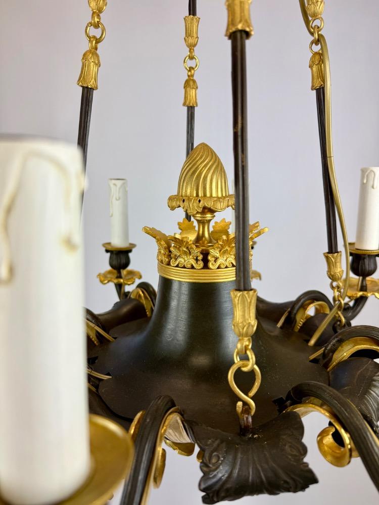 Charles X bronze chandelier 