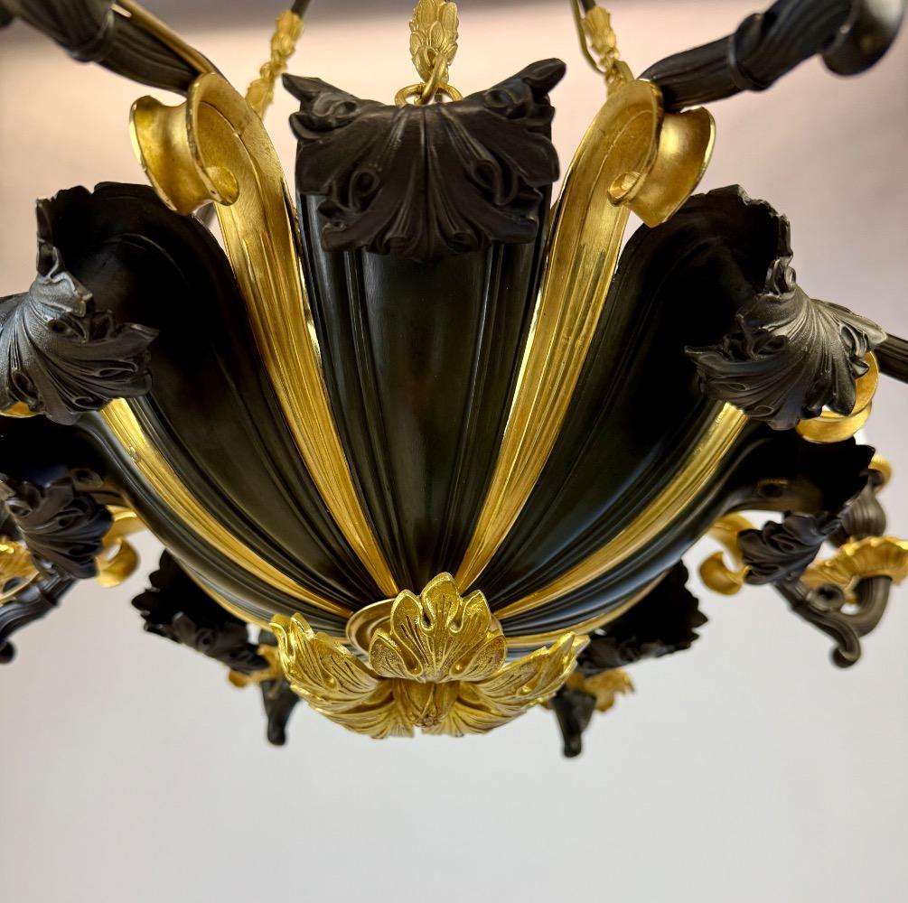 Charles X bronze chandelier 