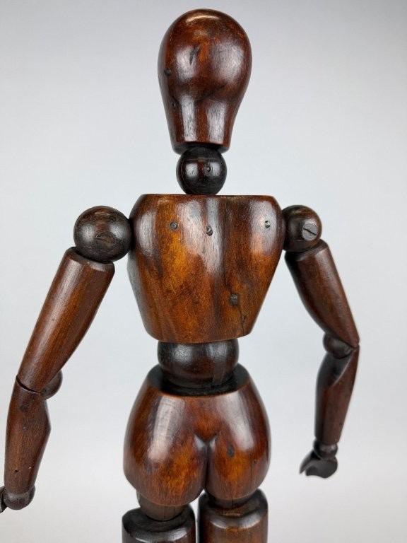 Female Articulated wooden artist mannequin. 