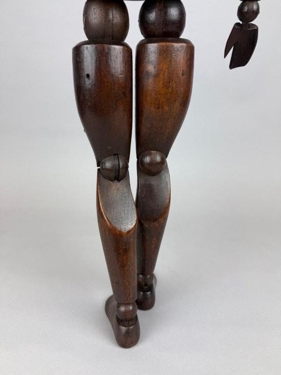 Female Articulated wooden artist mannequin. 