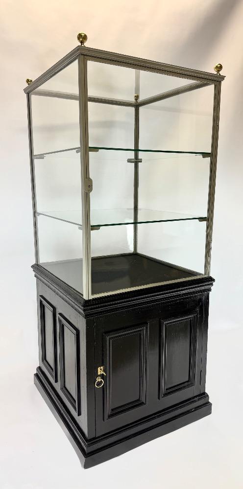 Freestanding iron display cabinet