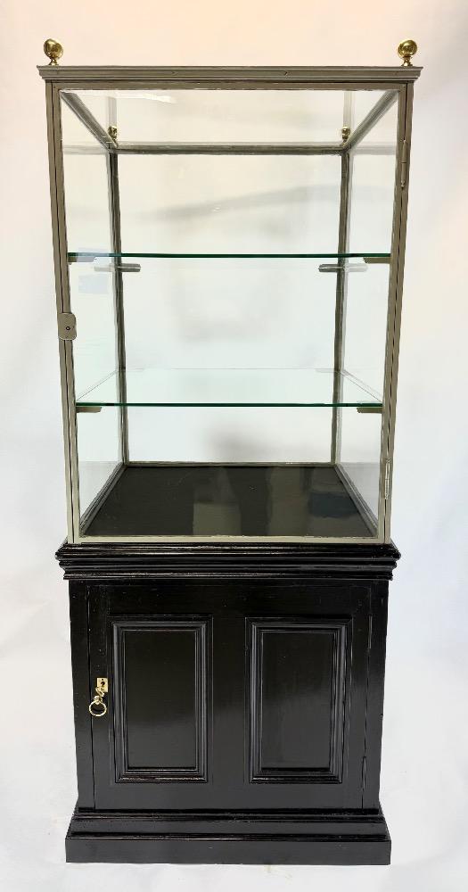 Freestanding iron display cabinet
