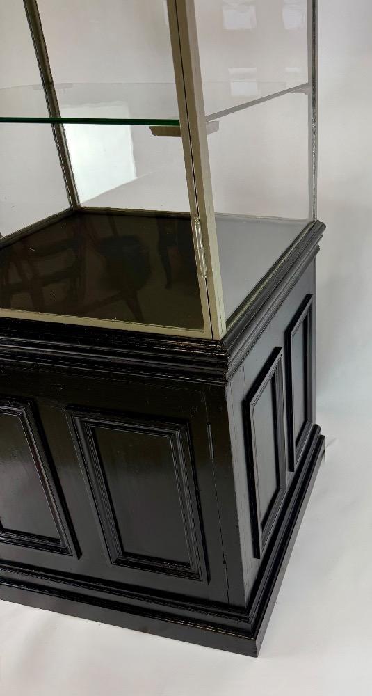 Freestanding iron display cabinet