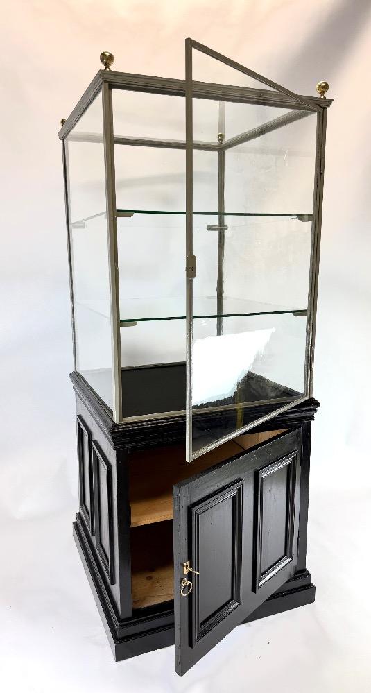 Freestanding iron display cabinet
