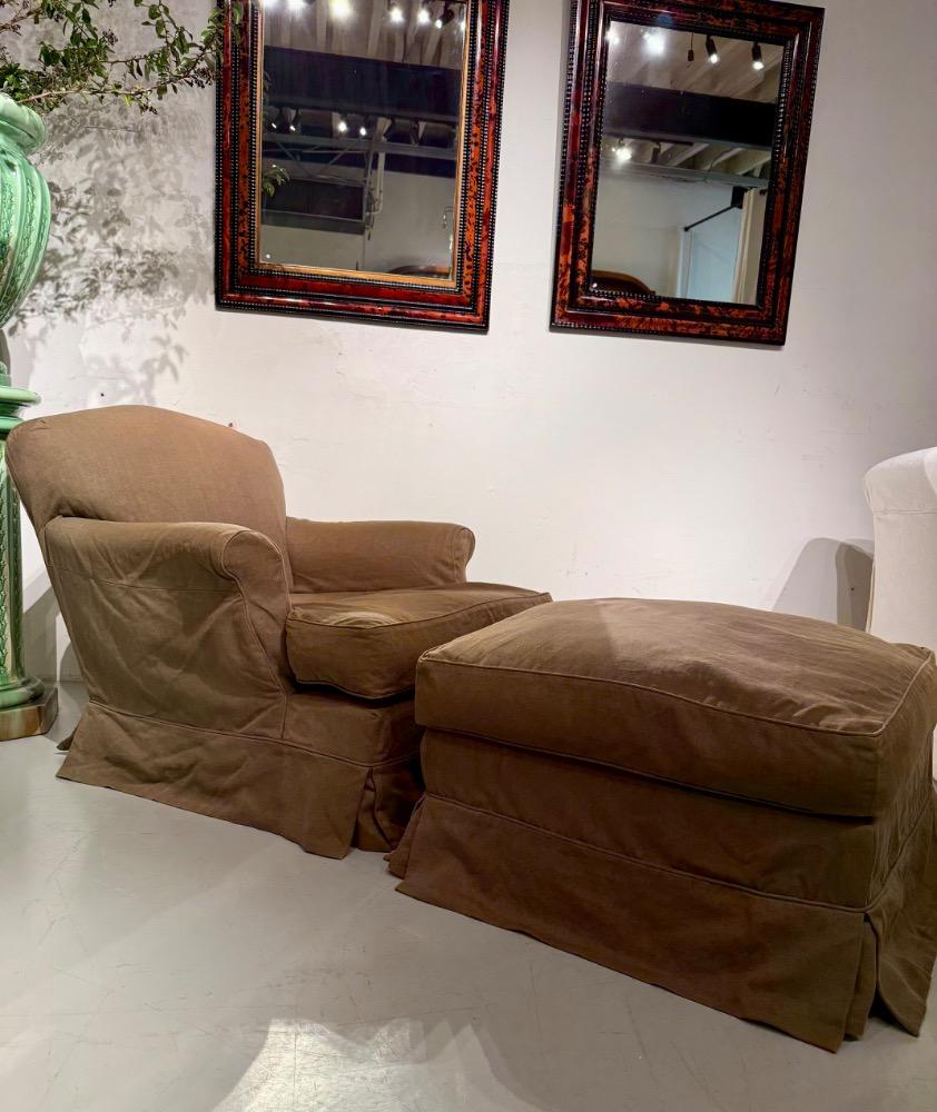 Howard chair with footstool. Axel Vervoordt   