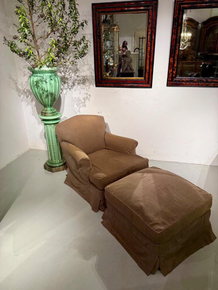 Howard chair with footstool. Axel Vervoordt   