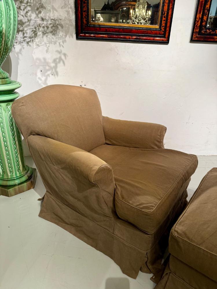 Howard chair with footstool. Axel Vervoordt   