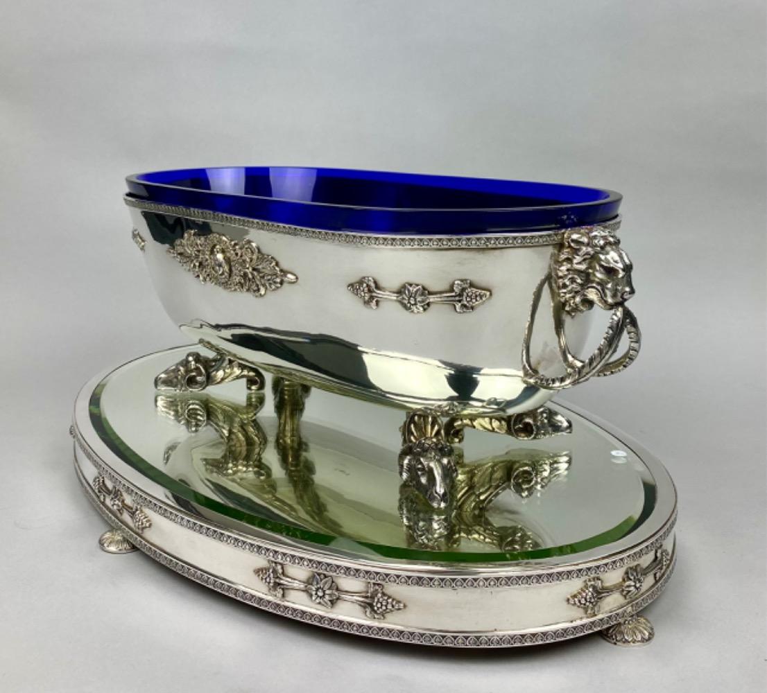 Impressive Louis XVI style silver Jardinière