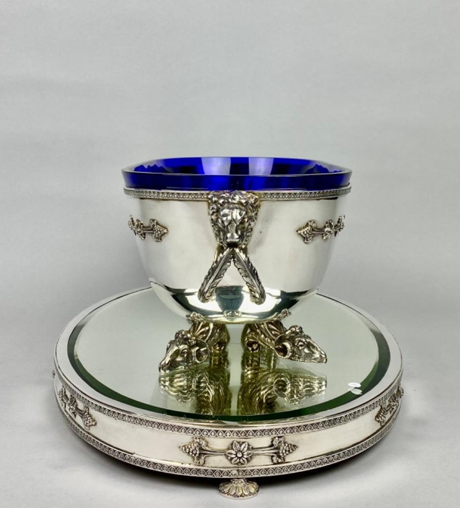 Impressive Louis XVI style silver Jardinière