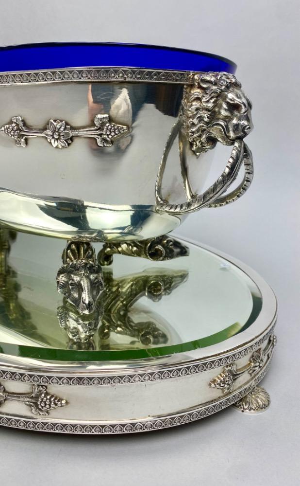 Impressive Louis XVI style silver Jardinière