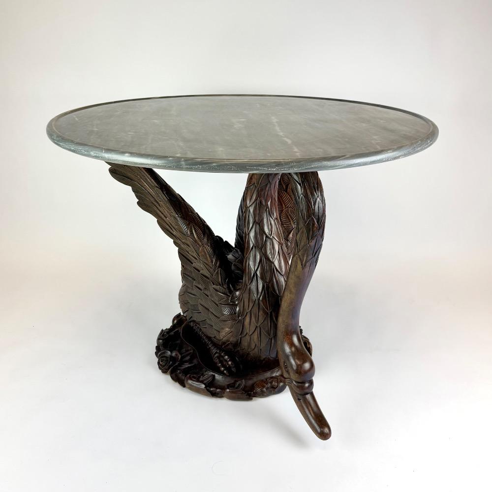 Italian mid-20thC. swan gueridon