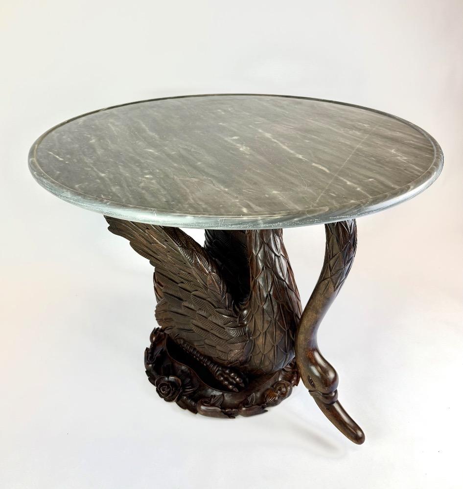 Italian mid-20thC. swan gueridon