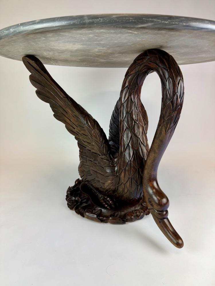 Italian mid-20thC. swan gueridon
