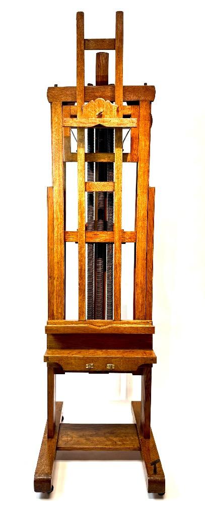 Large double sided studio easel. 