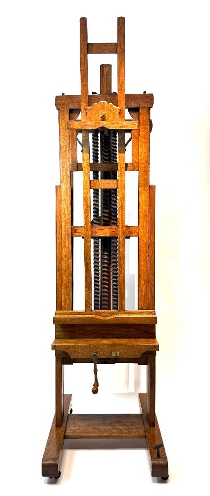 Large double sided studio easel. 