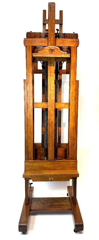 Large double sided studio easel. 
