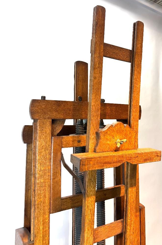 Large double sided studio easel. 