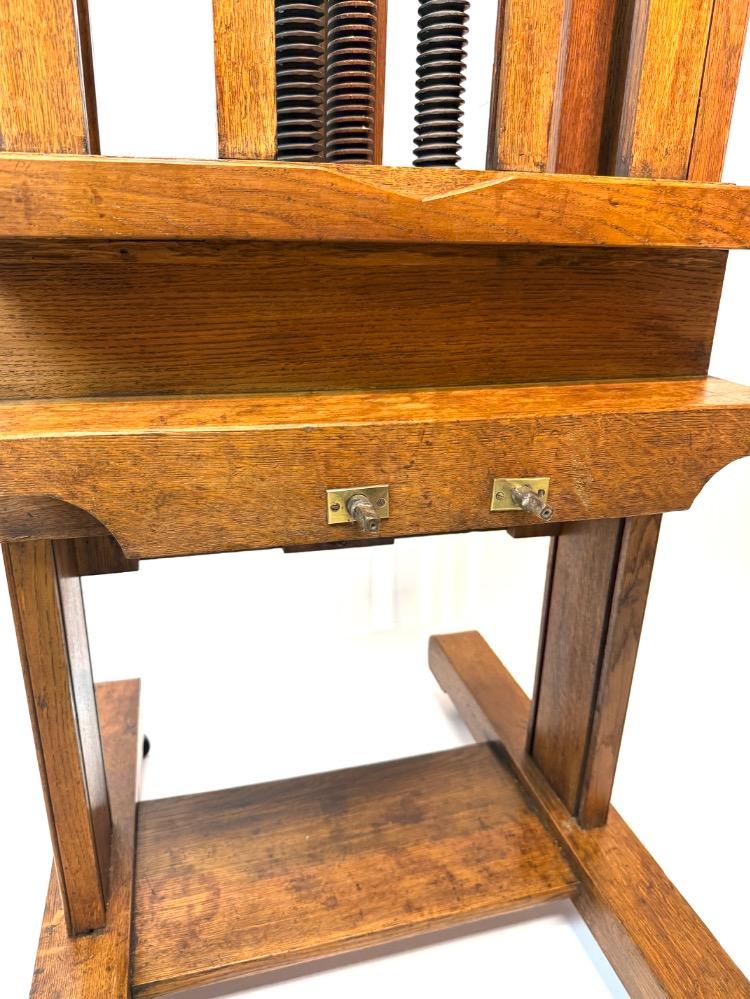 Large double sided studio easel. 