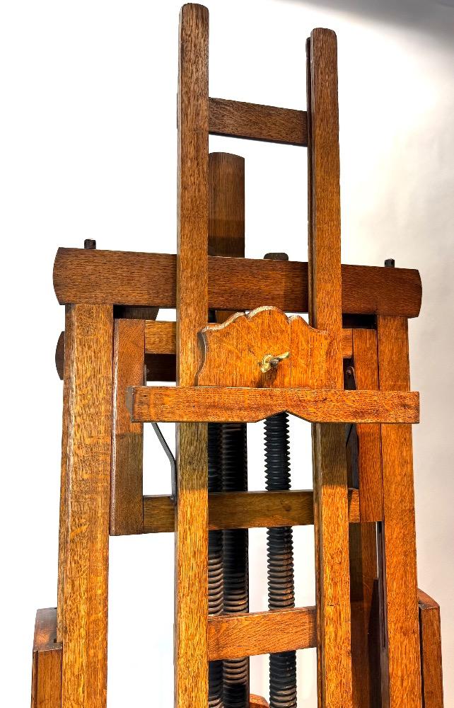 Large double sided studio easel. 