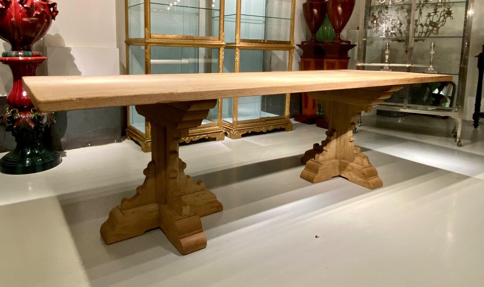 Large oak table