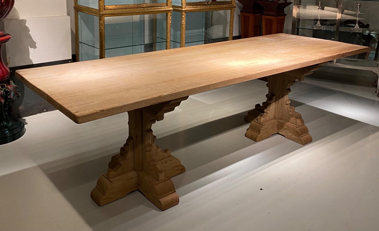 Large oak table