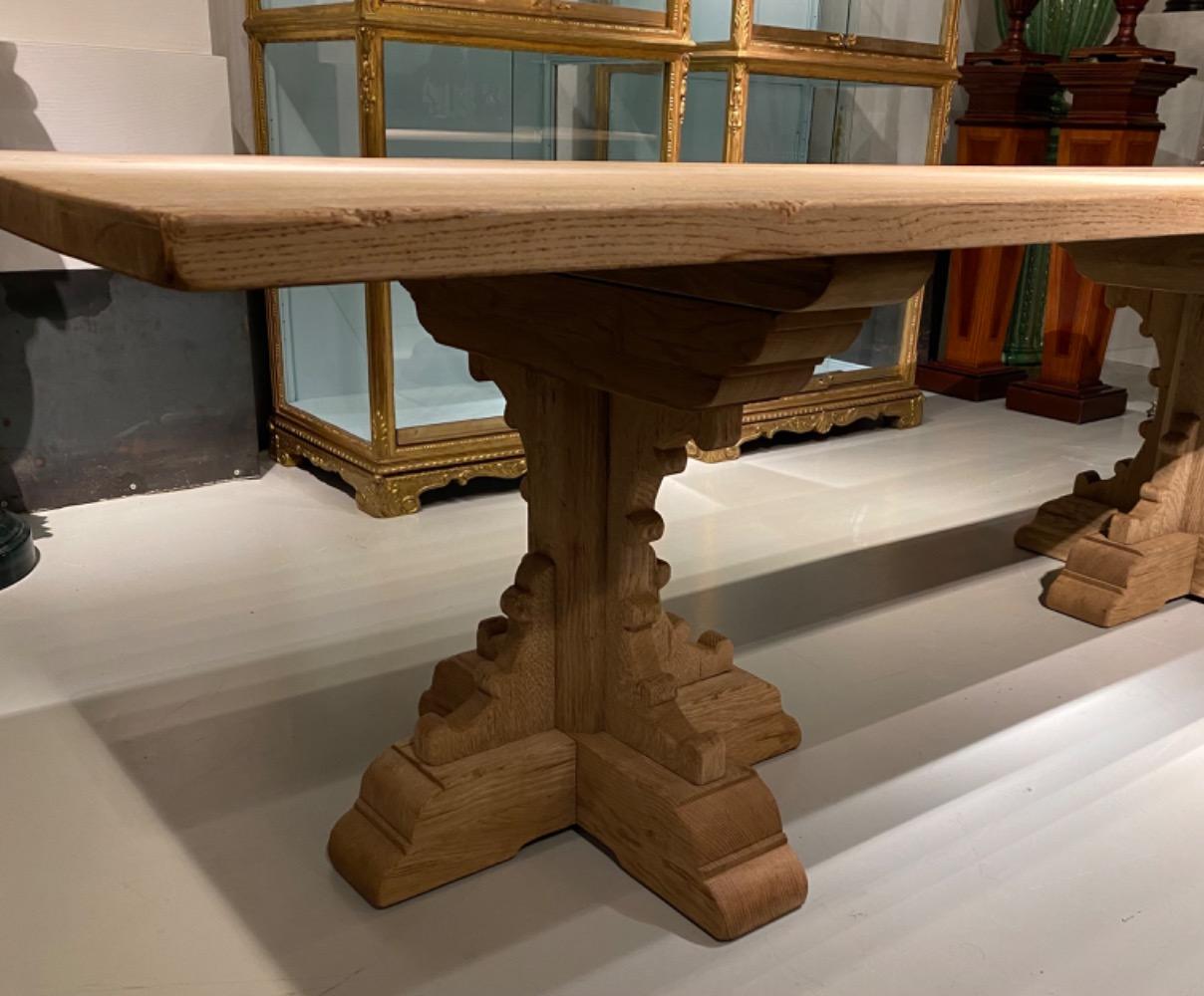 Large oak table