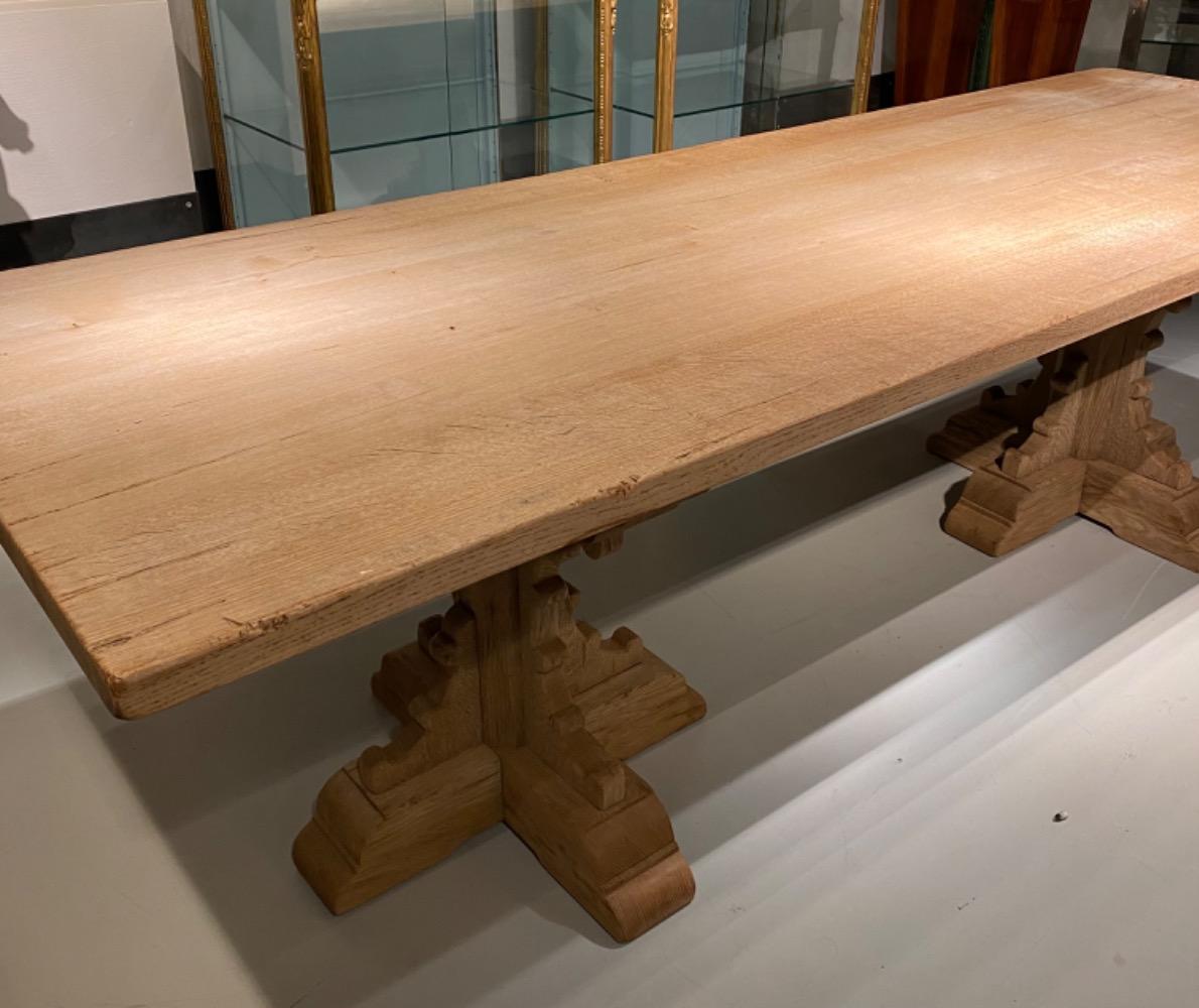 Large oak table