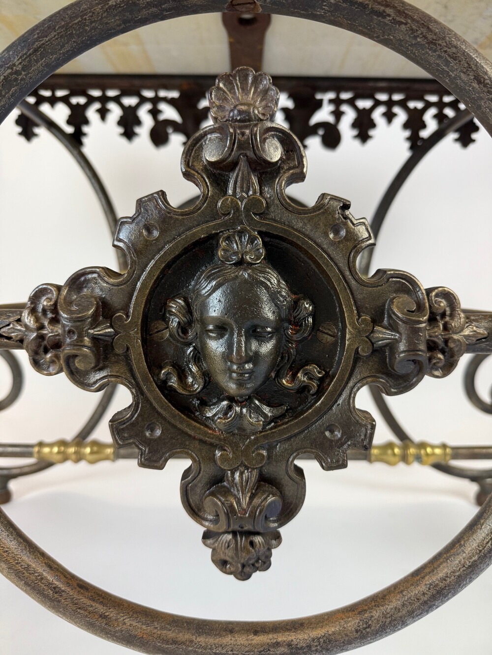 Late 19th-Century French Wrought Iron Butcher’s Table /Table de boucher