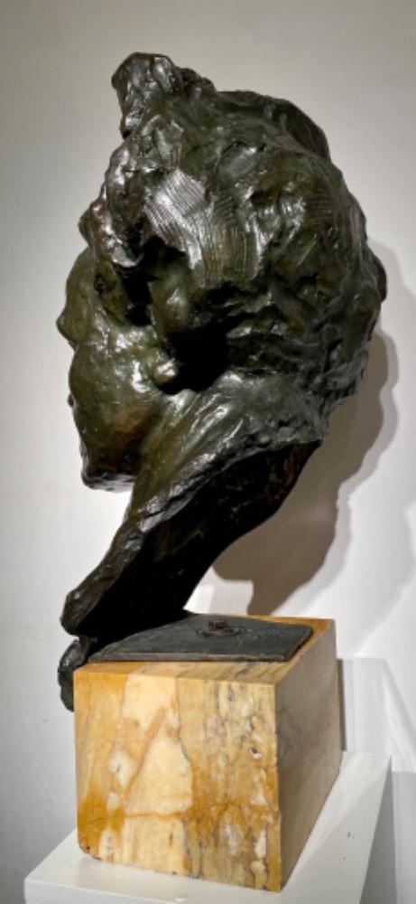 Life size bronze bust of Beethoven. - Valsuani-